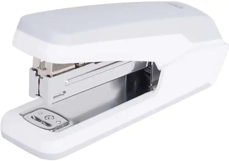 دباسة ورق مكتبية من ديلي، سعة 25 ورقة، سريعة الاستخدام، أبيض  E0464