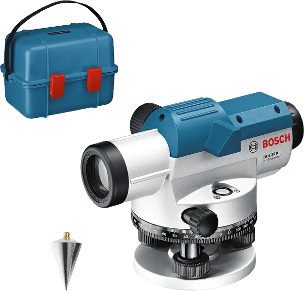 ميزان قامة بوش، 360 درجة، 120 متر، مع حامل ومسطرة، GOL 32 D PROFESSIONAL