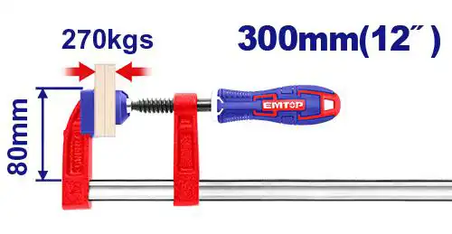كلامب قمطة ام توب 300x80 مللي ،ECLPF08101