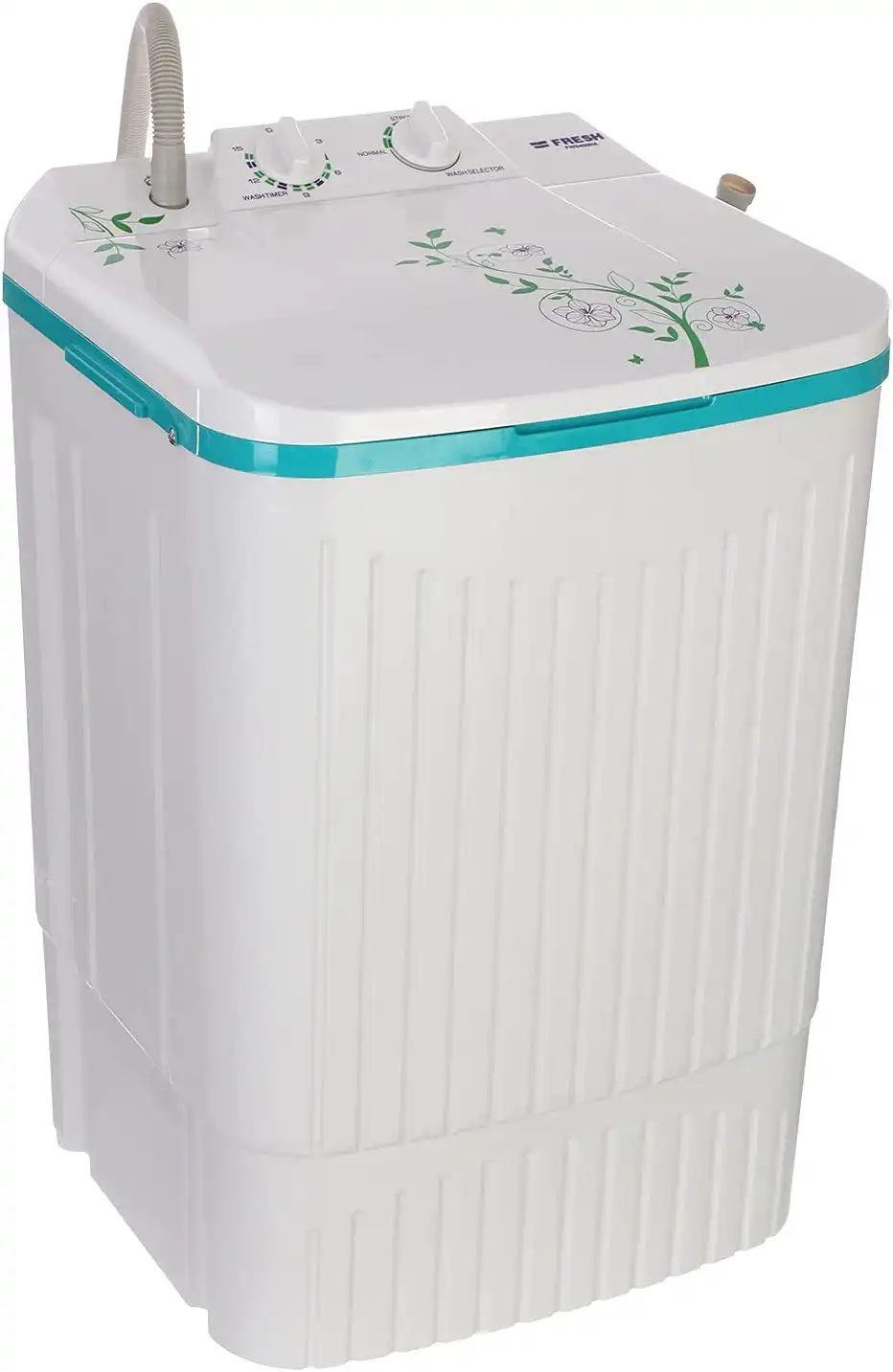غسالة ملابس أطفال فريش ، 4 كيلو،جسم بلاستيك، حوض واحد، أبيض * أخضر ،FWS400NA