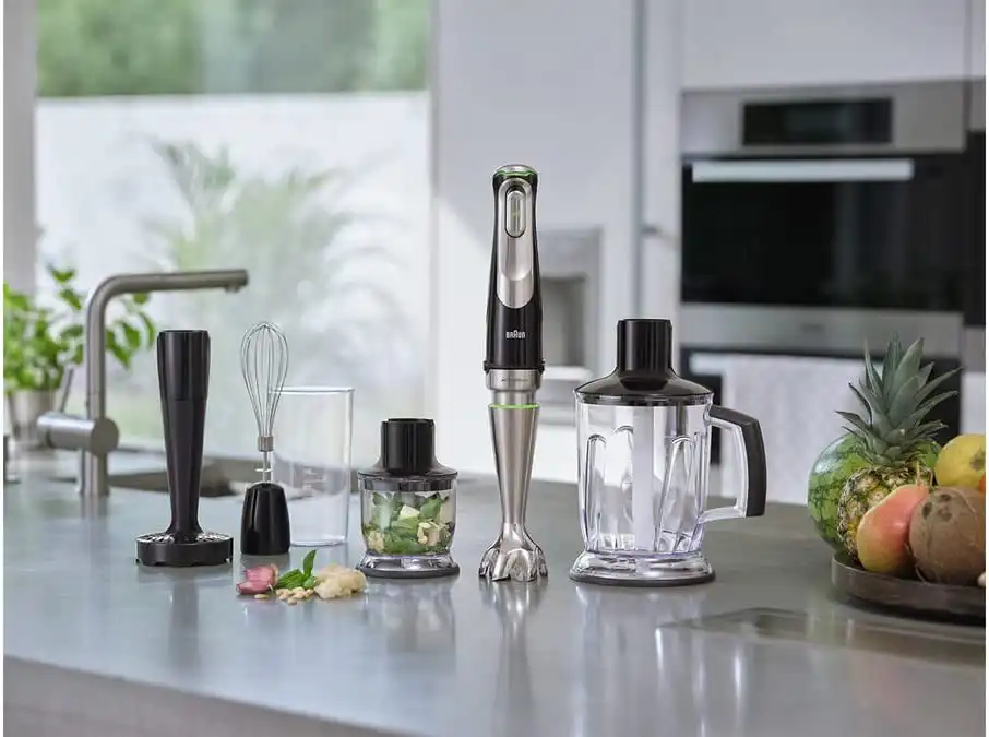 هاند بلندر براون مالتي كويك 9، 1200 وات، 600 مللي، مزود بملحقات متعددة، أسود MQ 9147X