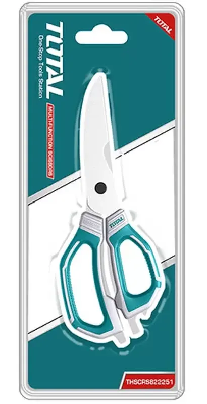 Total Stainless Steel Scissors, 9 Inch, Plastic Handle, THSCRS822251