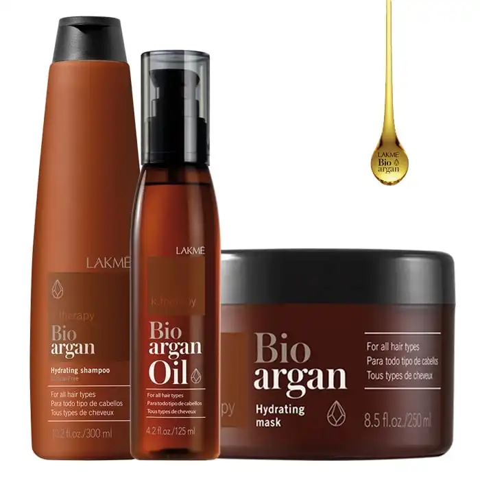 زيت 125مل+شامبو 300مل+ماسك 250مل من لاكمى بيو ارجان