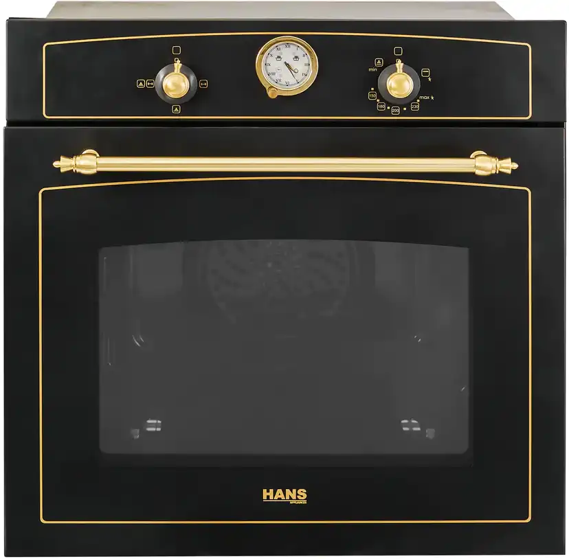 فرن بلت هانز كلاسيك 60 سم، 67 لتر، غاز،  مروحة، أسود ،OGO204-11