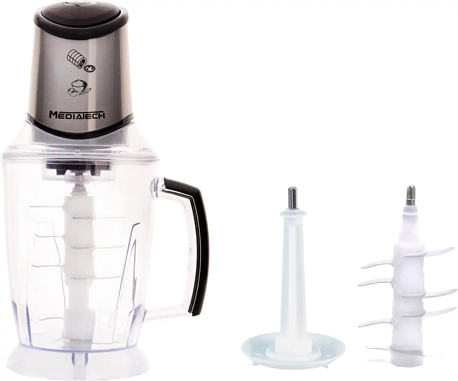 كبة ميديا تك، 800 وات، 2 لتر، فضي × أسود، MT-CR50