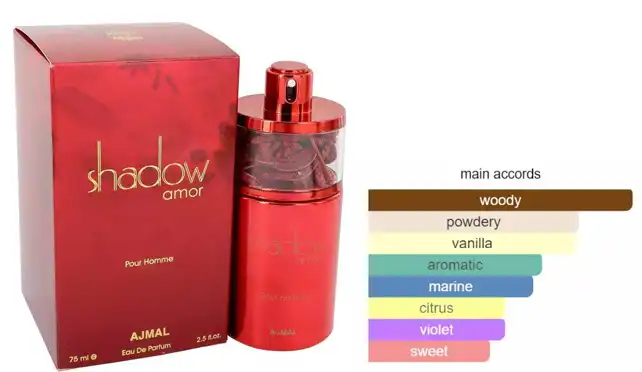 عطر شادو امور من أجمل للرجال او دى بارفان 75 مل