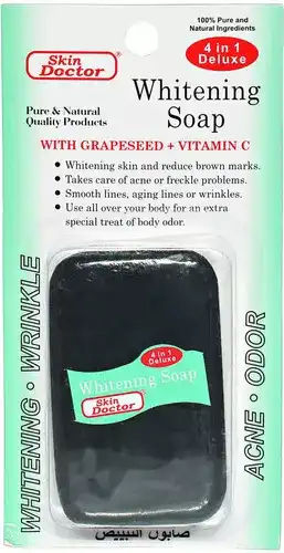 صابون سكين دكتور بفيتامين سي وبذور العنب صابون لتفتيح البشرة  4×1 ، 80 جم