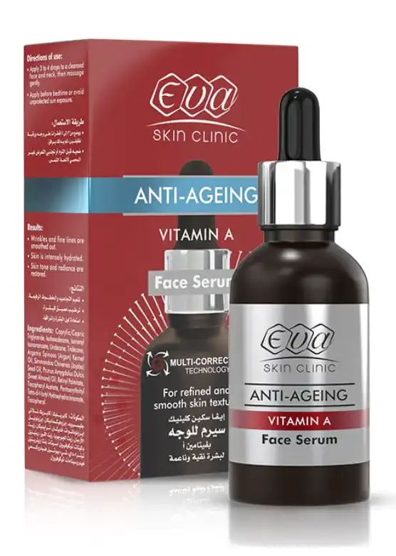 سيروم ايفا للوجه سيروم فيتامين ايه، سيروم مضاد للشيخوخه، 30 مل.