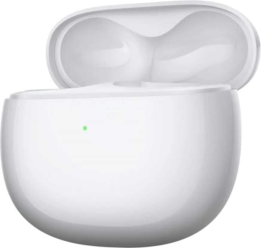 سماعة ايربودز شاومي بودز 3 M2111E1 BHR5526GL، بلوتوث مقاومة للماء، أبيض لامع