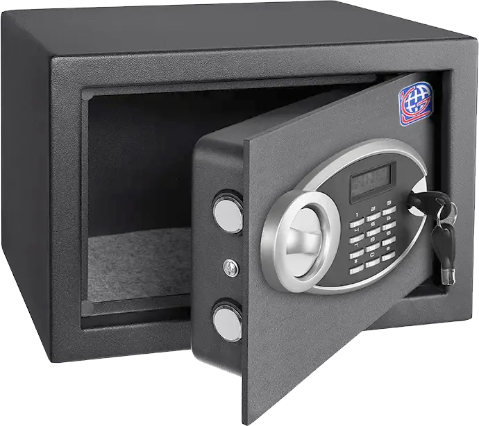 خزنة نقود إل جي، قفل ديجيتال، قفل ماستر للطوارئ، 20×31×20 سم، رمادي، 20 EUD