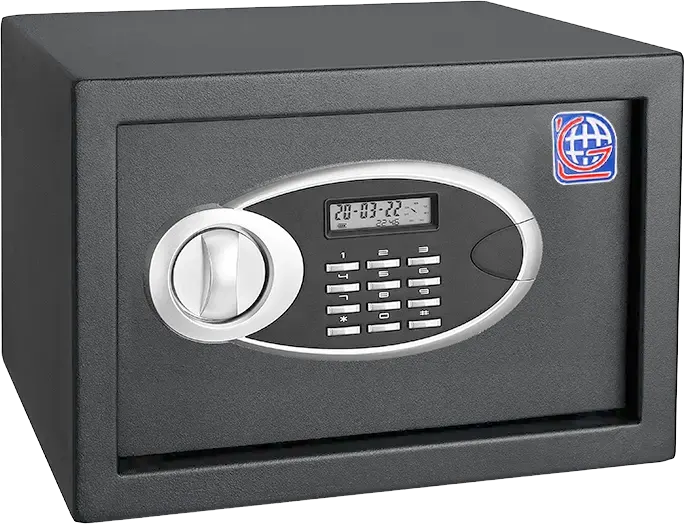 خزنة نقود إل جي، قفل ديجيتال، قفل ماستر للطوارئ، 20×31×20 سم، رمادي، 20 EUD