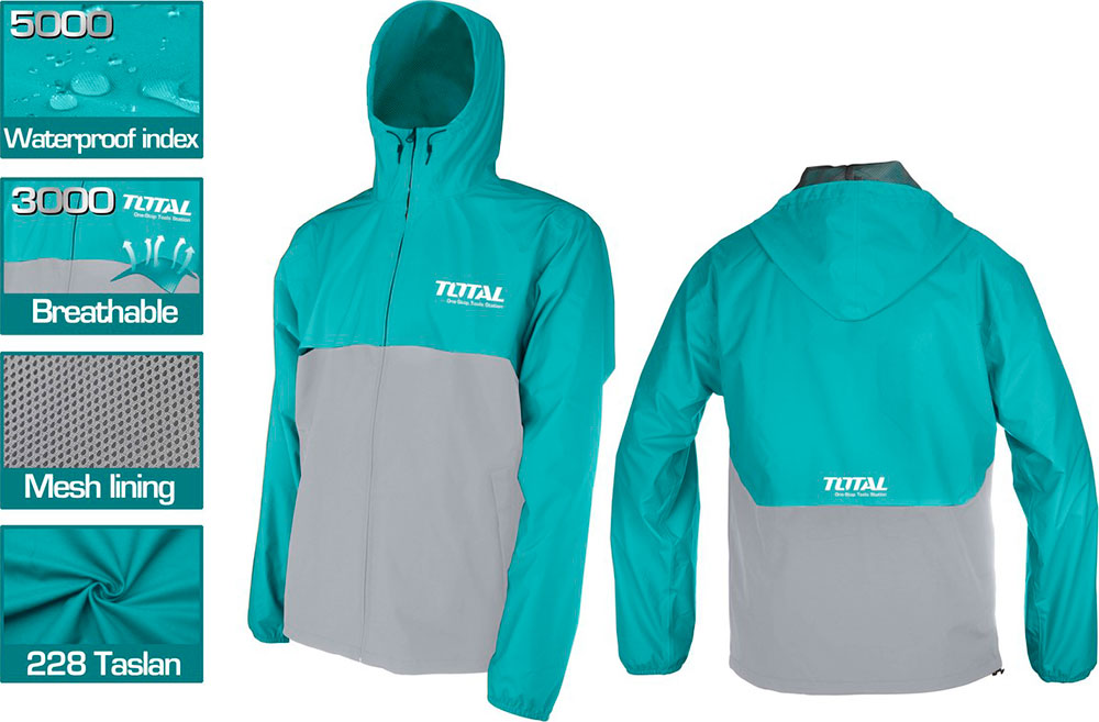 جاكت توتال ضدد الماء مقاس L ، TJCTC2282