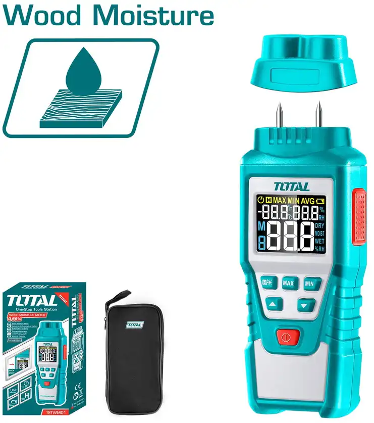 جهاز قياس رطوبه الخشب من توتال ، TETWM01