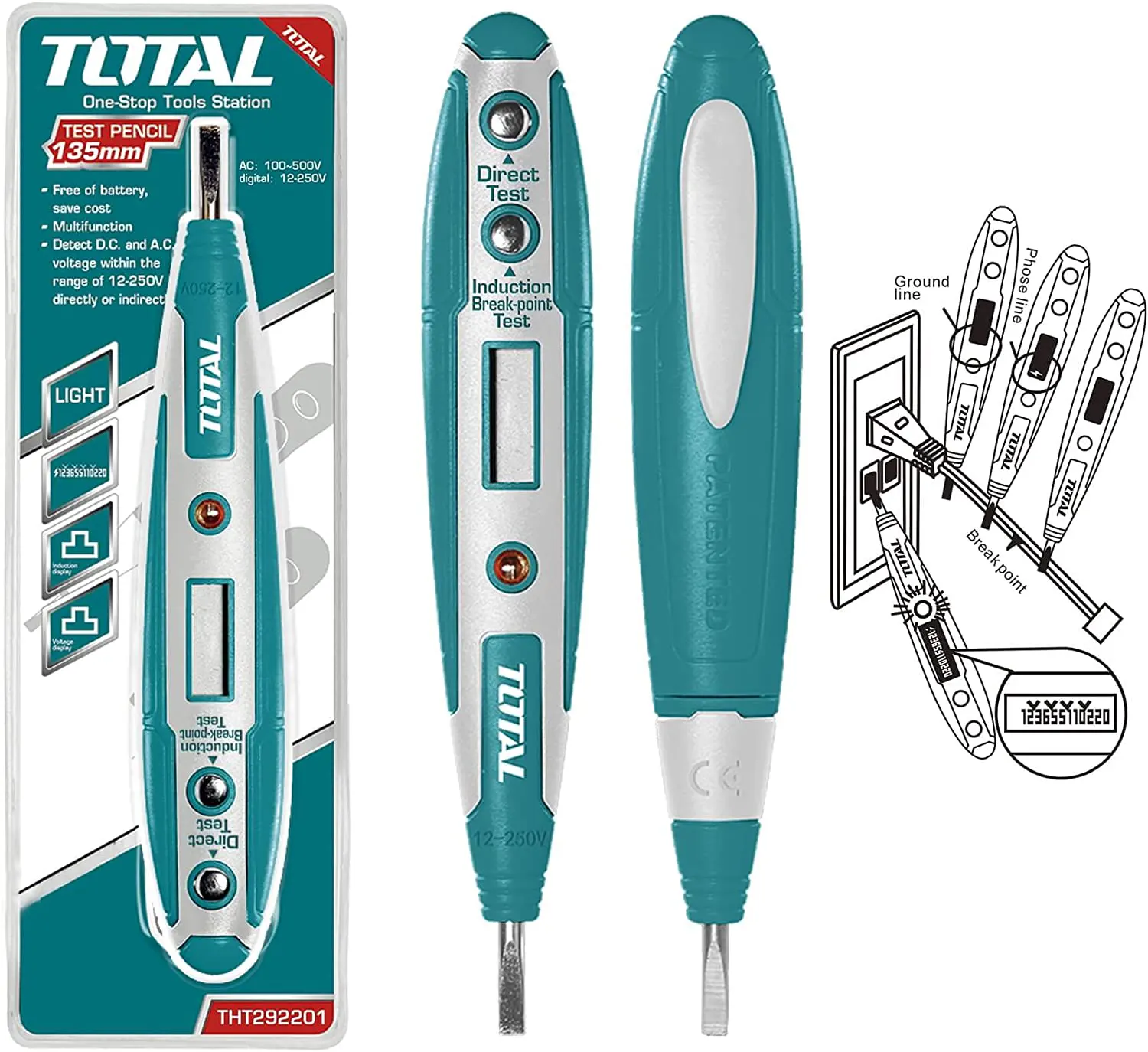 Total Test Screwdriver, Digital, THT292201