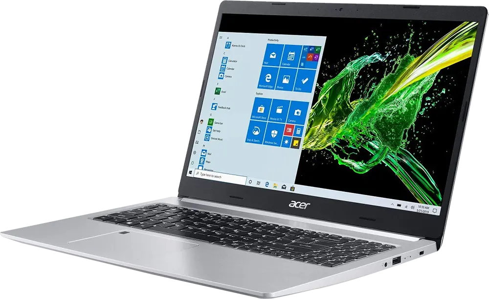 لاب توب ايسر أسباير 5 (A515-45G-R1KS)، معالج AMD Ryzen™ 7 5700U، رامات 8 جيجابايت، 512 جيجابايت SSD هارد، AMD Radeon™ RX 640 Graphics، شاشة 15.6 بوصة FHD، فضي