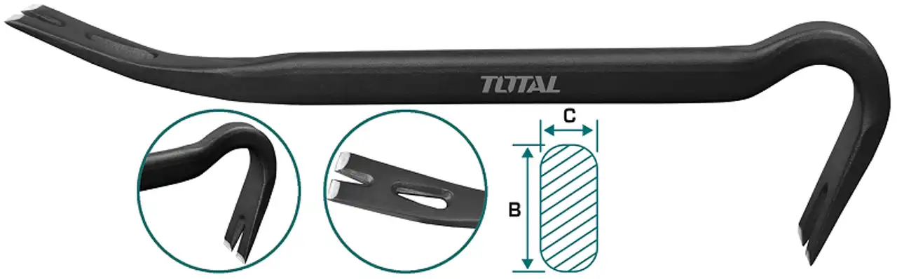 عتلة صلب توتال 1.2م متعددة الاستخدامات ،THT431482