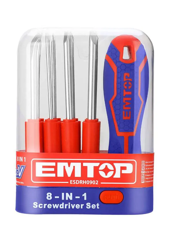 طقم مفكات إم توب، 8  قطع، سنون، ESDRH0902