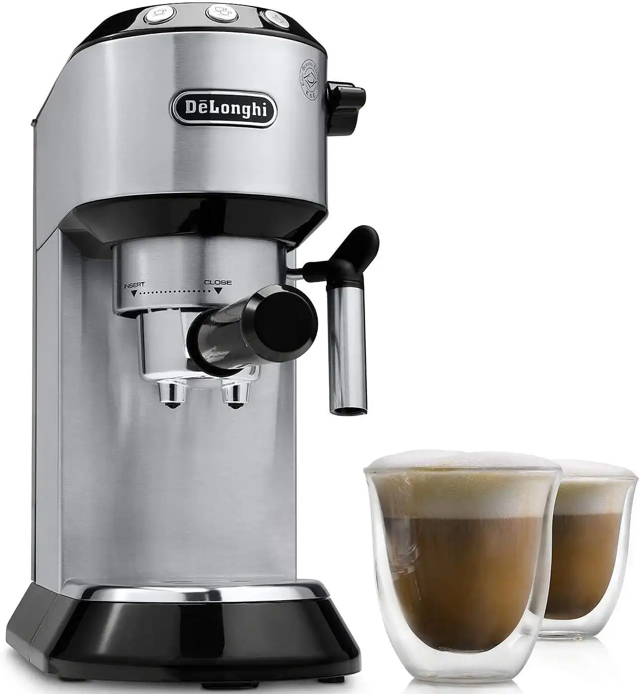 Delonghi Espresso Machine, 15 Bar, 1300 Watt, Silver, EC685M, (With Raya Warranty)