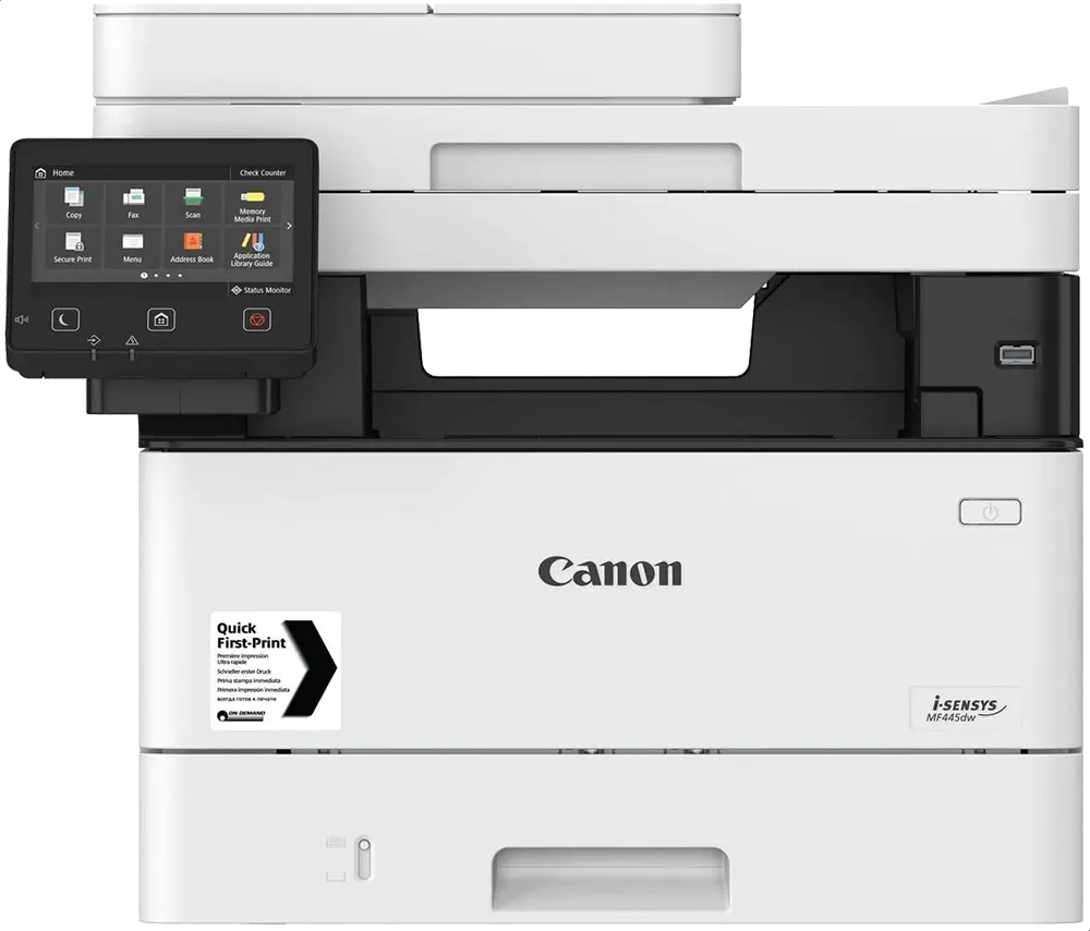 طابعة كانون آي-سينسيس طابعة ليزر أحادية اللون ، متعددة الوظائف، أبيض ،MF445DW