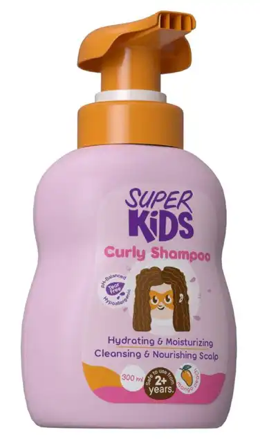 شامبو للأطفال مانجو للشعر الكيرلي من سوبر كيدز 300 مل