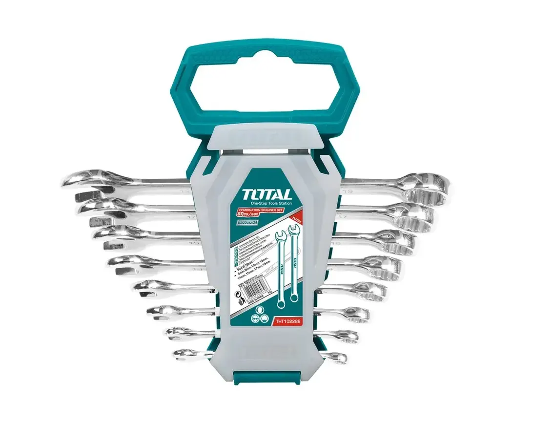 طقم مفتاح بلدي توتال، 6-19 مم، 8 قطع، THT102286