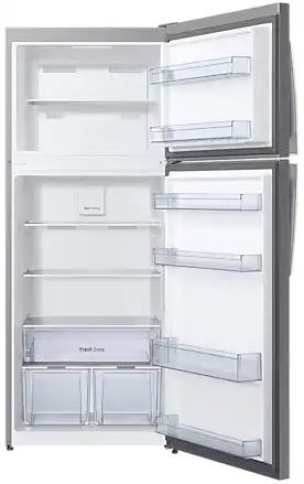 ثلاجة سامسونج نوفروست تركي ،396 لتر، ديجيتال، أنفرتر،2 باب ،فضي ،RT40A3310SA-MR