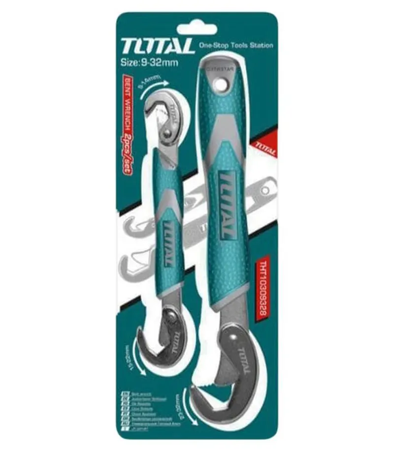 Total Multifunctional Wrench Set, 9.32 mm, 2 Pieces, THT10309328