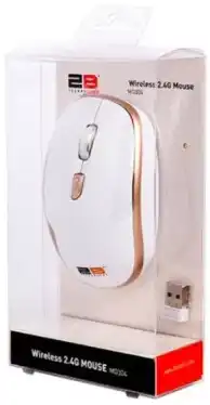 ماوس لاسلكي لافينتو من توبي  ،2.4 جيجا،أبيض x ذهبي ،MO34W