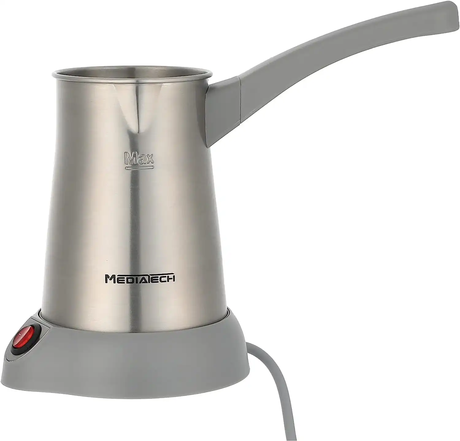 كنكة قهوة كهرباء ميديا تيك، 1000 وات، فضي، MT-11