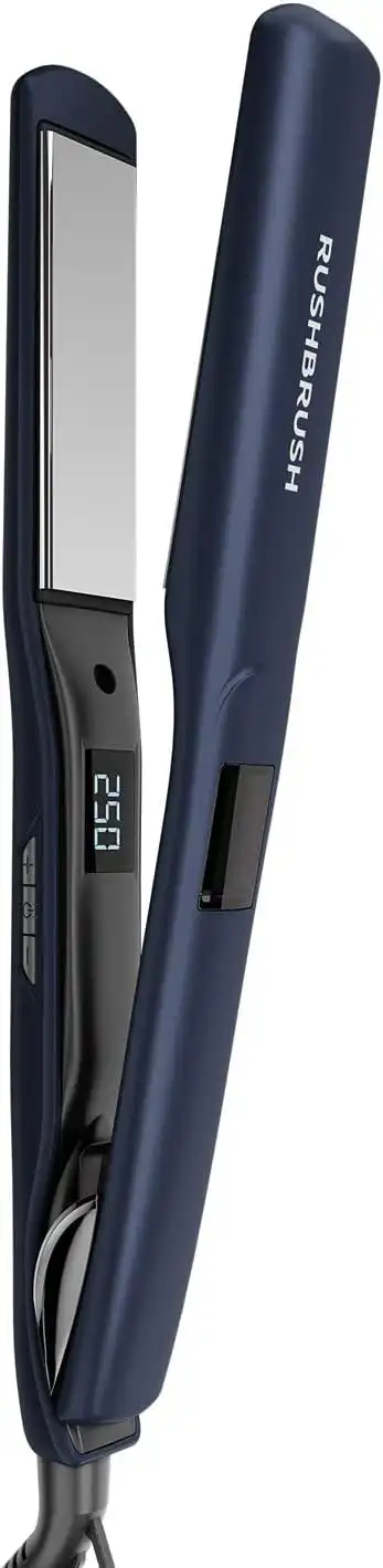 مكواة فرد الشعر راش برش ، ألواح التيتانيوم ، 250° درجة سيلزيوس، أزرق داكن، X2 MAX