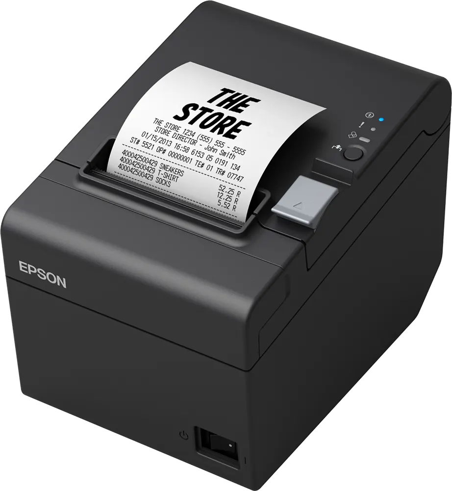 طابعة فواتير حرارية ابسون، أحادية اللون، USB-Ethernet، سوداء، TM-T20III-012