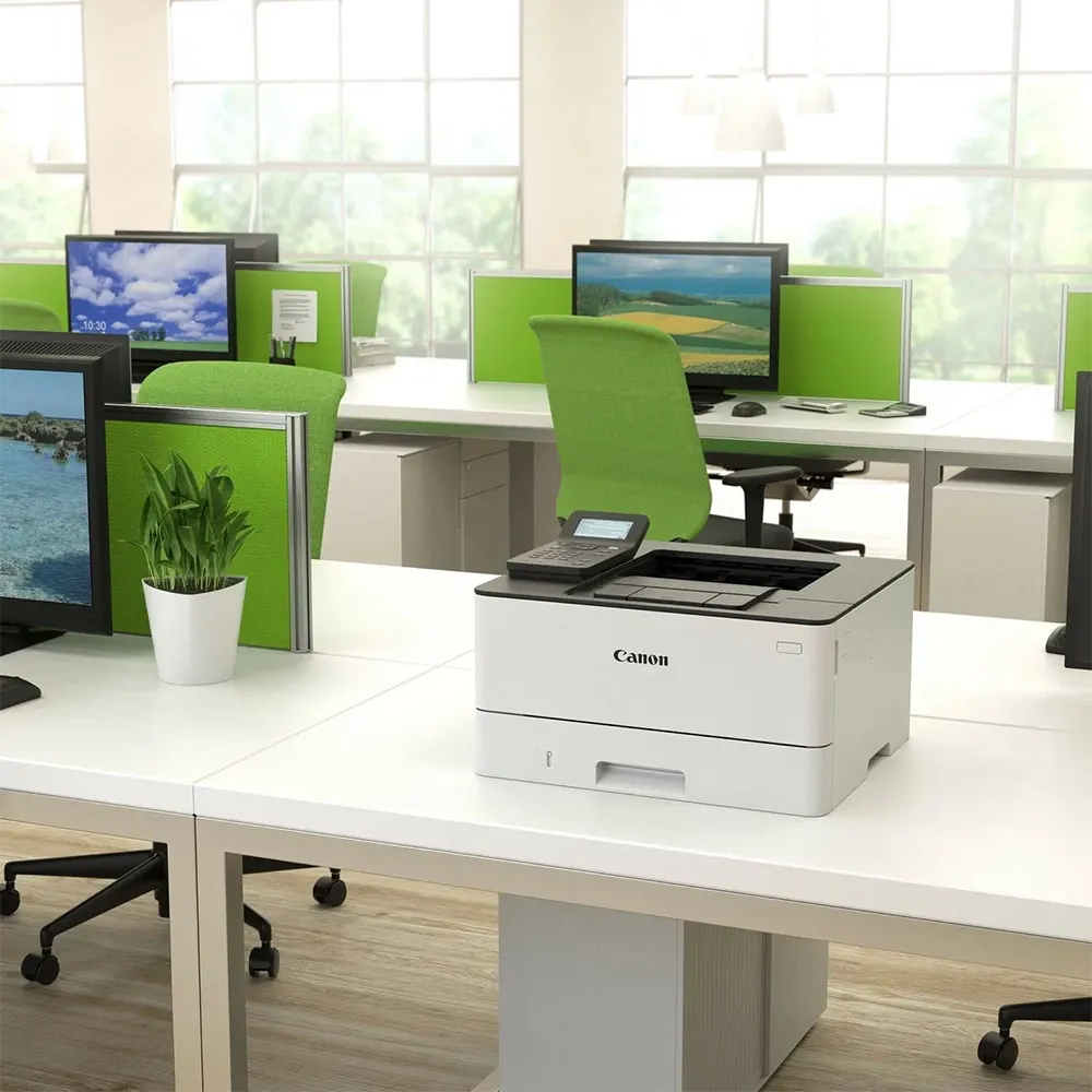 طابعة ليزر كانون آي سنسيس ، أحادية اللون ، لاسلكية ، بيضاء ، LBP223DW