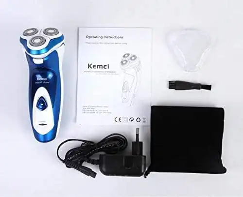ماكينة حلاقة كهربائية للرجال كيمي، استخدام جاف، أزرق، KM-5880