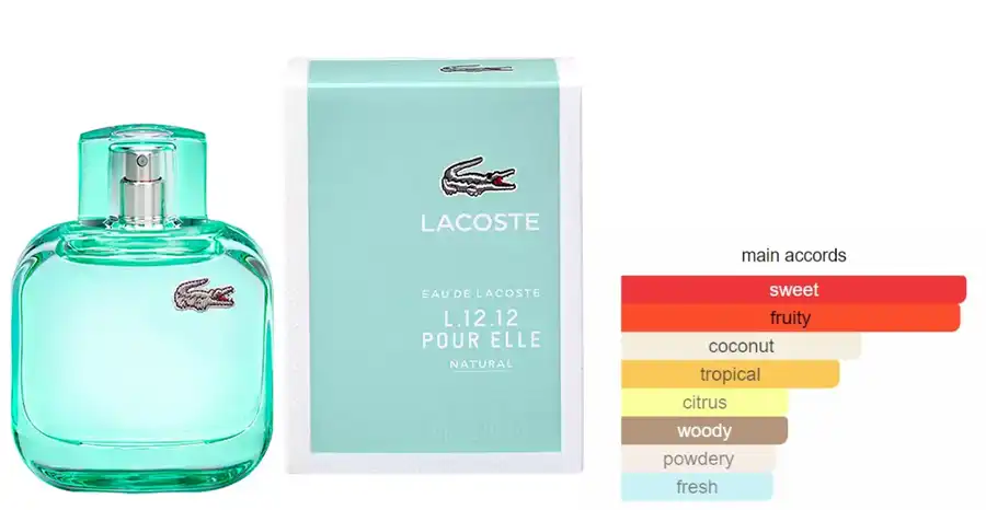 عطر او دي لاكوست ال 12.12 بور ايل ناتشورال من لاكوست للنساء او دي تواليت 90 مل