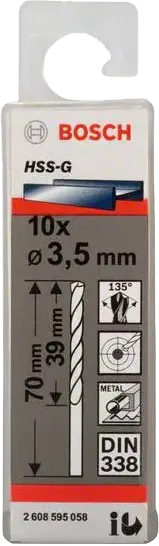 بنطة تخريم حديد بوش، 3.5 مم ، 595 058