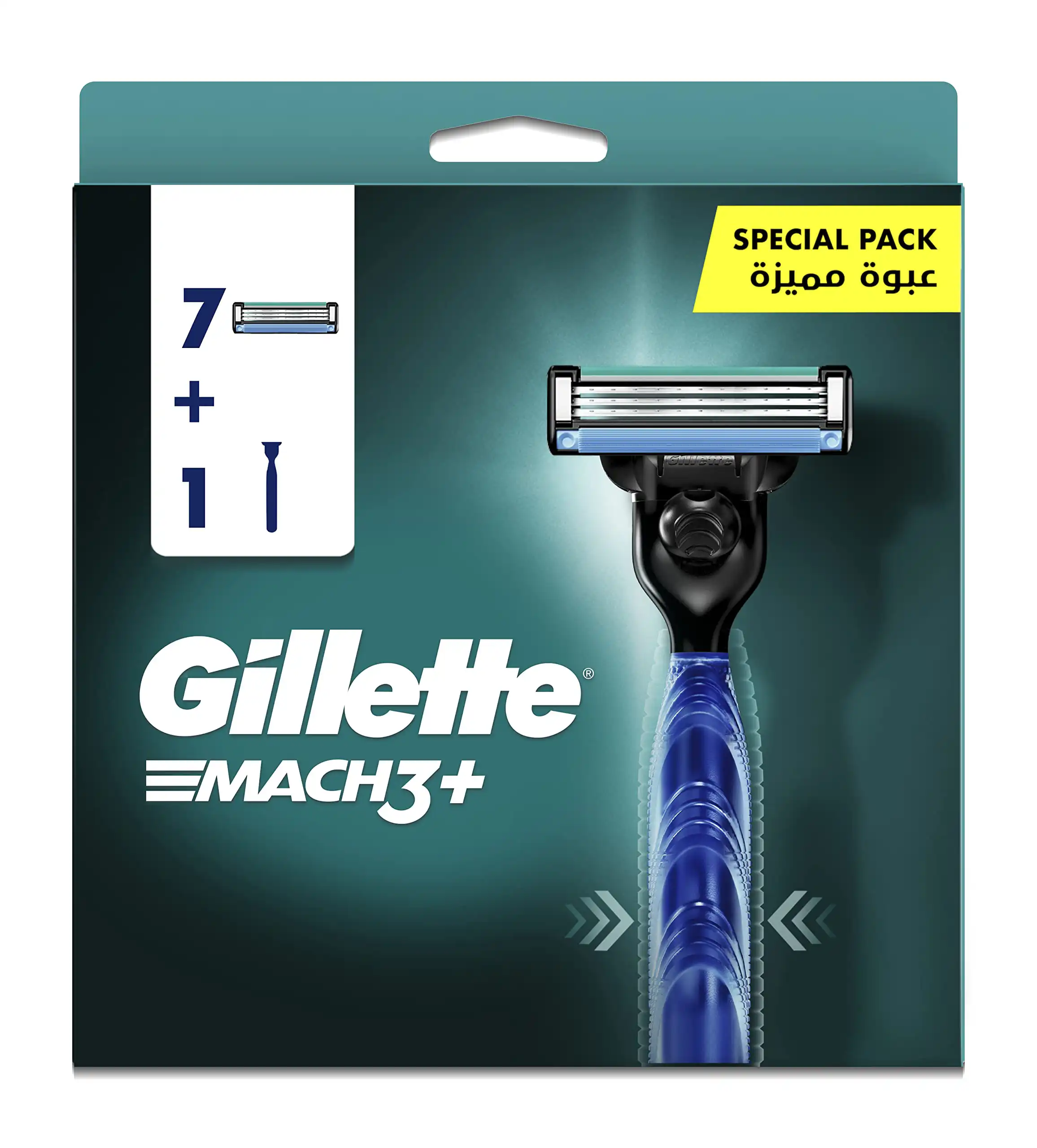 شفرة حلاقة ماك 3 من جيليت  مع يد + 7 موس  عرض