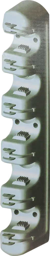 حامل مقشات و أدوات تنظيف علي الحائط 5 عين مضاد للأنزلاق - أزرق