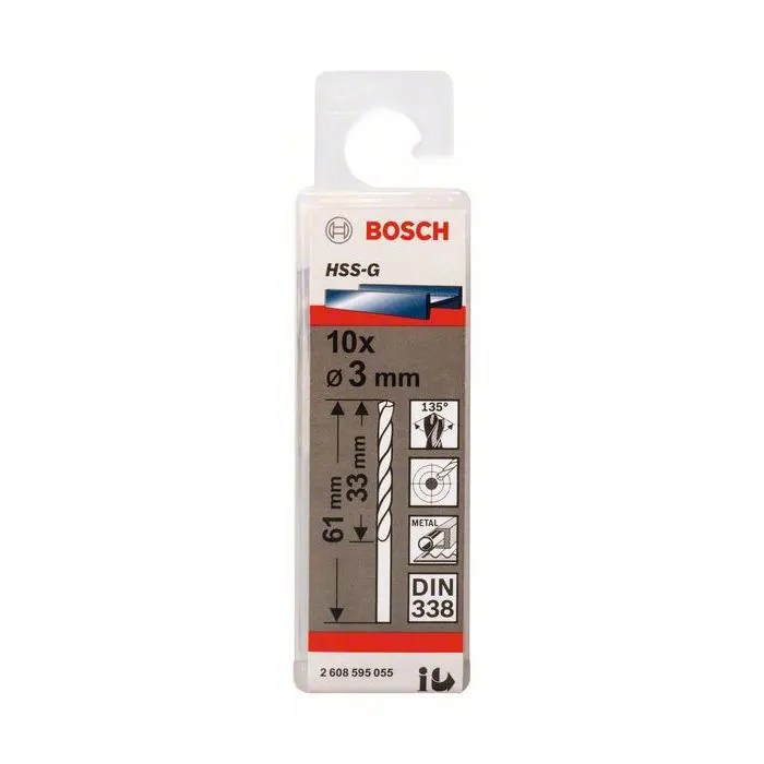 بنطة تخريم حديد بوش،3 مم ،595 055