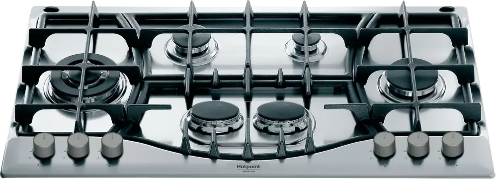 بوتاجاز مسطح بلت ان اريستون ، 90 سم ، 6 شعلة، غاز ، ستانليس ، PHN961 TS-IX-A