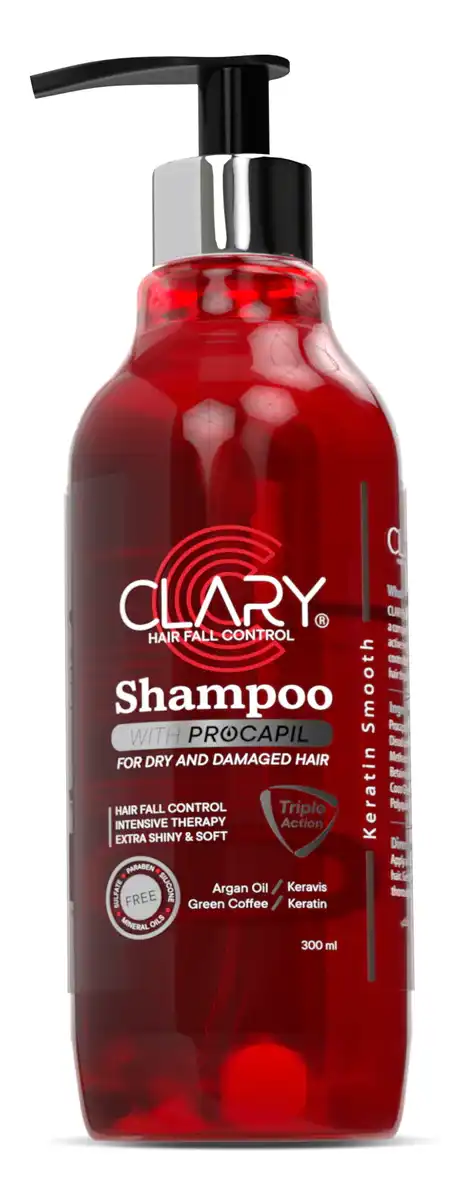 شامبو بخلاصة البروكابيل للشعر الجاف والتالف من كلاري  300 مل