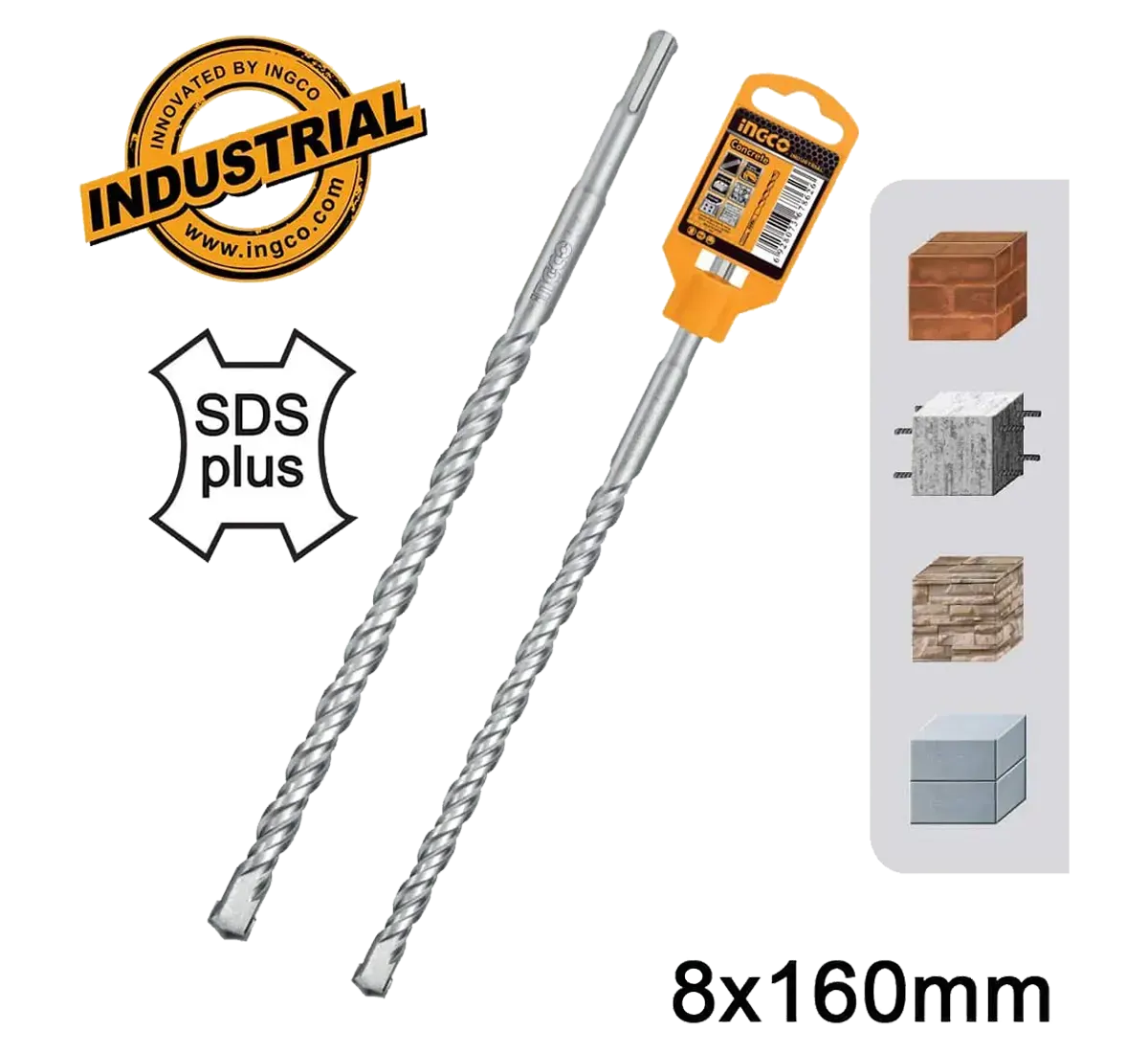 بنطة حفر خرسانة إنكو، 8 مم ،DBH1210802