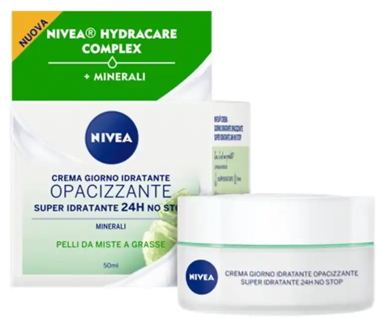 كريم نيفيا النهاري فائق الترطيب لمدة 24 ساعة، كريم مرطب للبشرة الدهنية والمختلطة، 50 مل