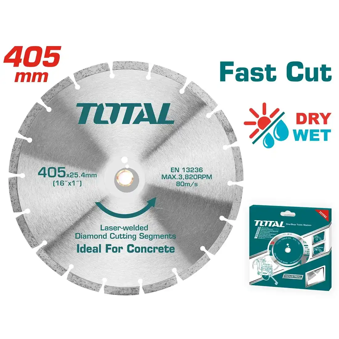 اسطوانة قطع خرسانة توتال تولز، 405 مم، TAC2144052