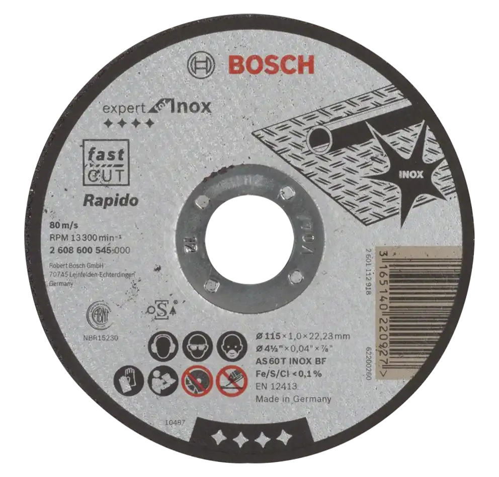 اسطوانة قطعية استنالس بوش، 115 مم، 2 608 600 545