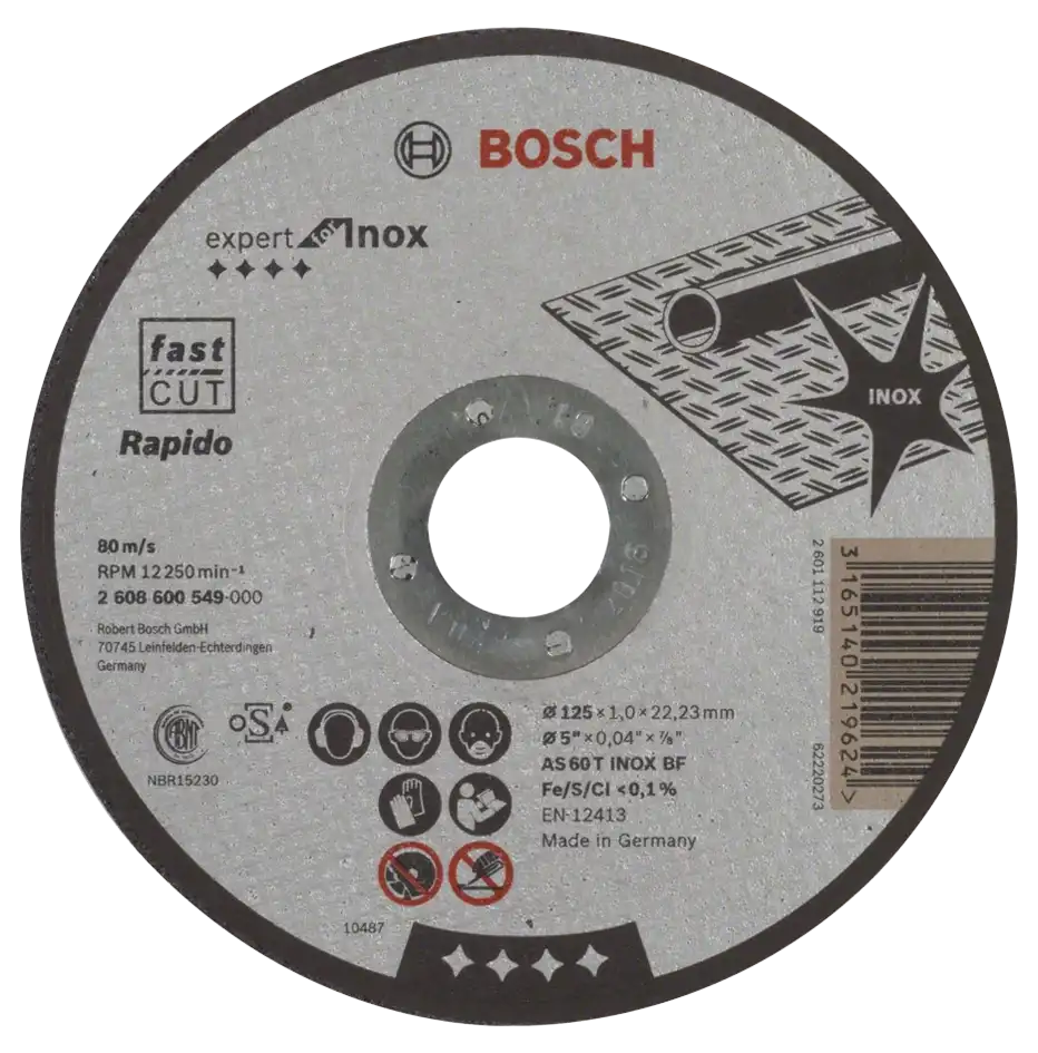 اسطوانة قطعية استنالس بوش، 125 مم، 2 608 600 549