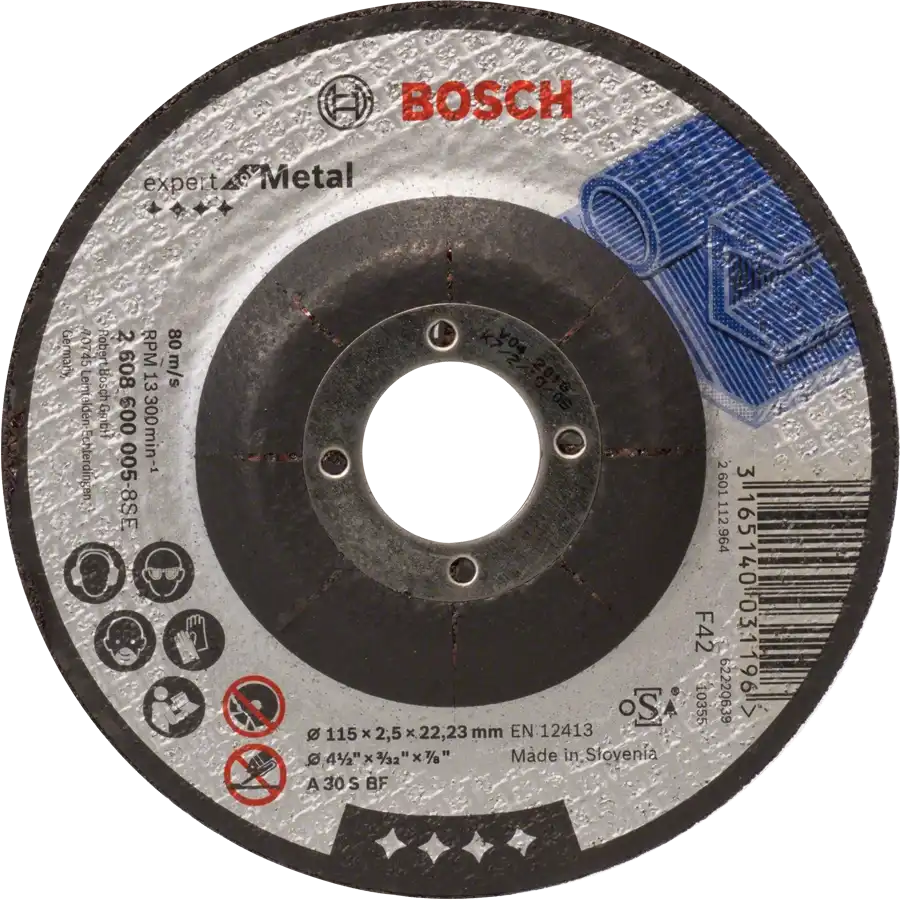 اسطوانة قطع معدن بوش، 115 مم، 2 608 600 005