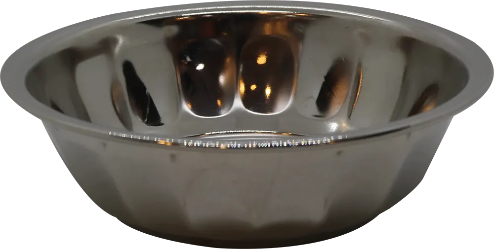 طبق استانلس غويط مضلع دائري، 13 سم، مقاس 2