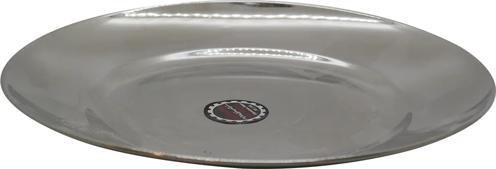 طبق مسطح استانلس، 20 سم، مقاس 7