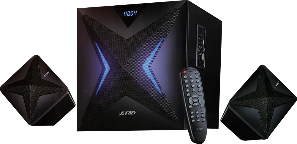 سماعات صب ووفر F&D  بلوتوث ، مدخل USB ، أسود ، F550X