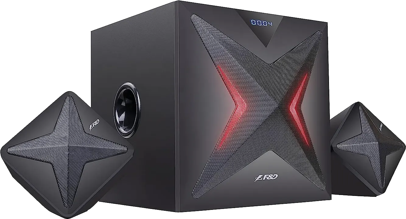 سماعات صب ووفر F&D  بلوتوث ، مدخل USB ، أسود ، F550X